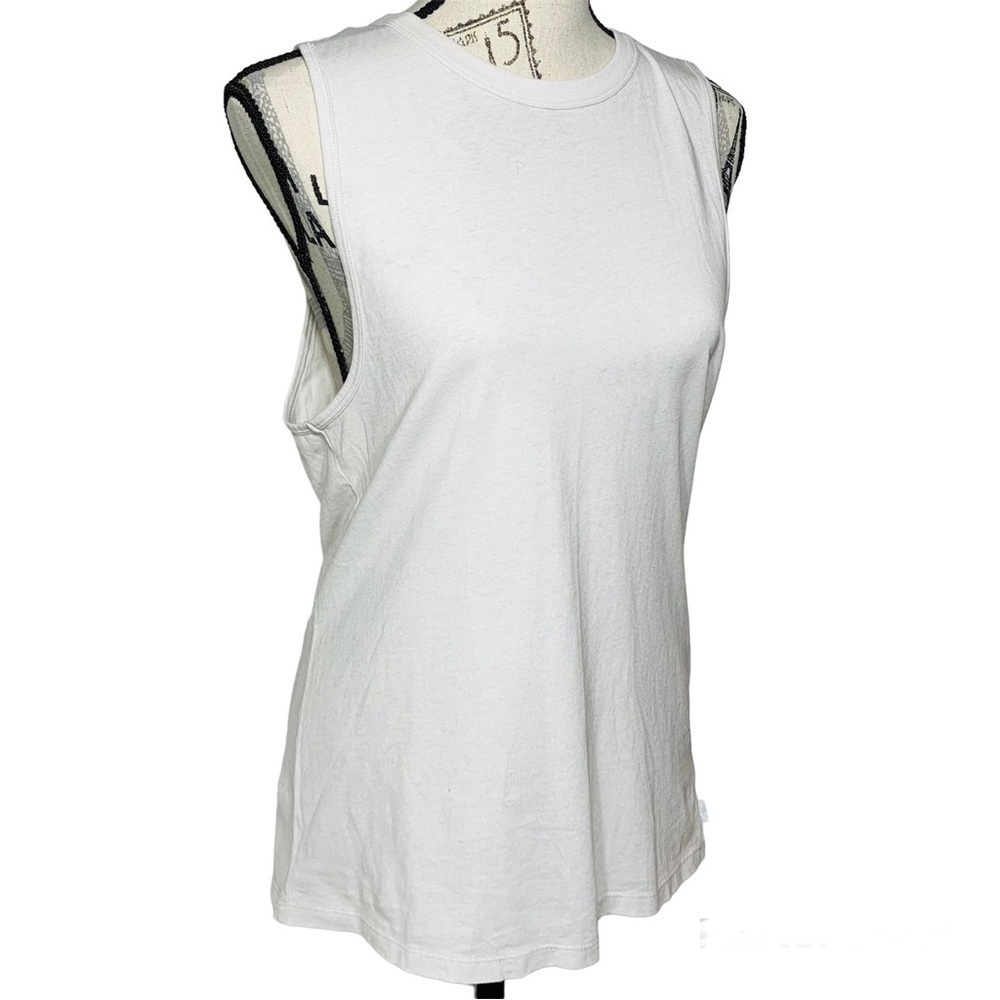 TNA size XS tan oversized muscle tank top
